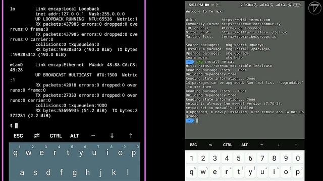 Chat in Termux Linux terminal using Netcat Tutorial #AndroTech смотреть онлайн