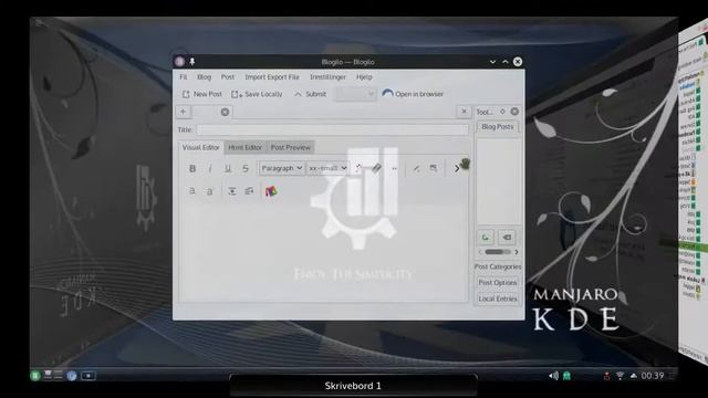 DesktopCube in Manjaro Linux 0.9.0 смотреть онлайн
