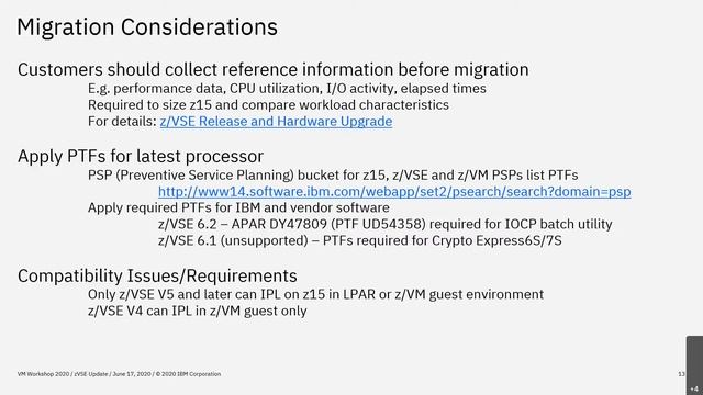 z/VSE Update смотреть онлайн
