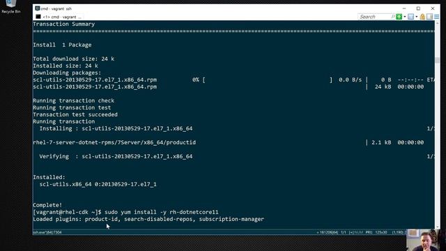 Installing NET Core 1 1 on RHEL VM смотреть онлайн