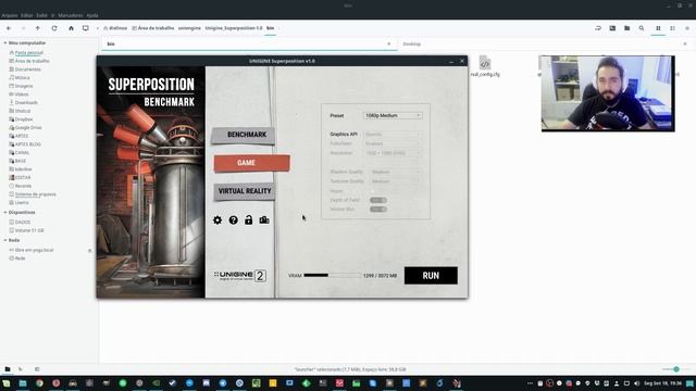 Como fazer BENCHMARK de Placa de vídeo no LINUX смотреть онлайн