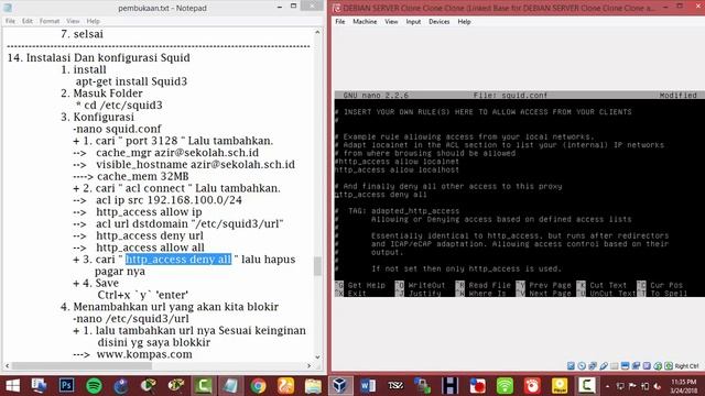 Tutorial Debian Server #10 - Konfigurasi Proxy Server pada Debian Linux - Indonesia смотреть онлайн