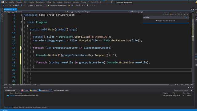 Corso C# 8 (da zero) ITA Win/Mac/Linux - #137: Linq, quarta parte (Group By) смотреть онлайн