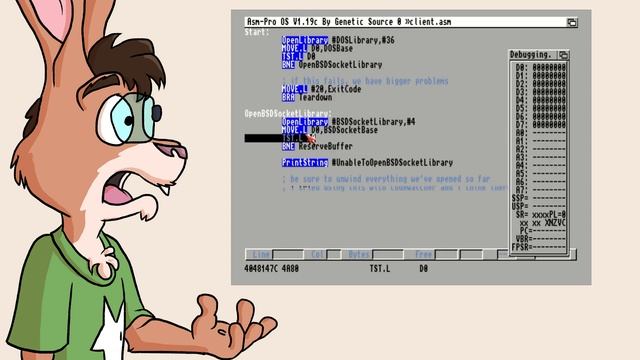 Building a simple Amiga network client...in assembler?!? смотреть онлайн