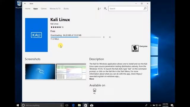[3] Installing Kali Linux on Windows 10 смотреть онлайн