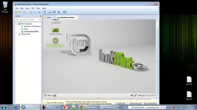 VmWare Üzerinde Linux Mint Kurulumu смотреть онлайн