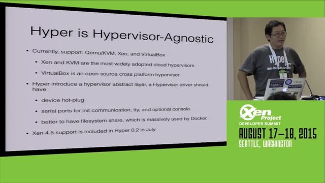 XPDS15 - Hyper: Make VM Run Like Containers смотреть онлайн