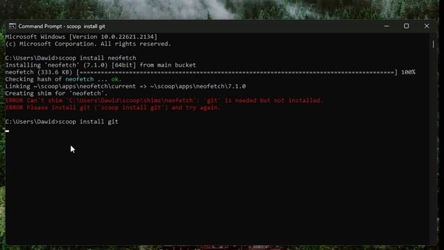 Instalacja Neofetch'a na Windows 11! смотреть онлайн
