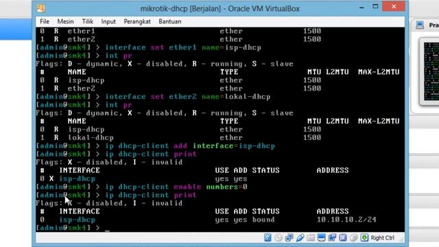 Konfigurasi DHCP RouterOS Mikrotik CLI смотреть онлайн