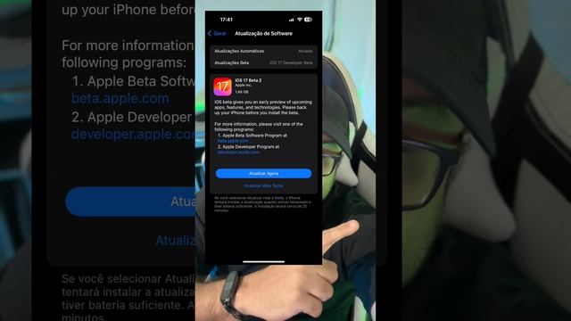 APPLE LANÇA IOS 17 BETA 2 - ATUALIZE SEU IPHONE смотреть онлайн