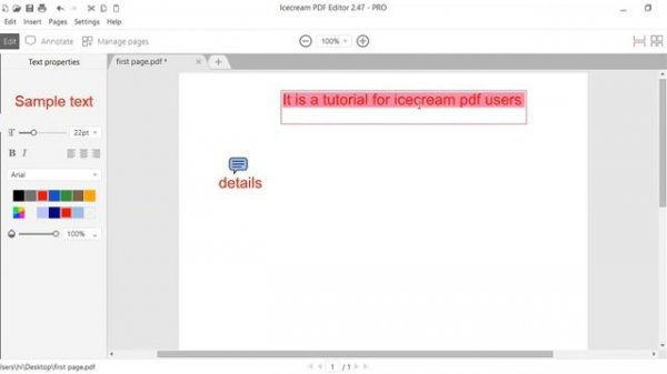 Icecream pdf editor tutorials version 2.47