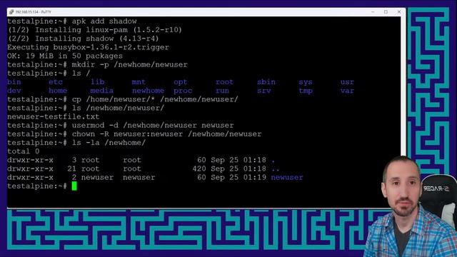 Alpine Linux on Raspberry Pi Basics: Users смотреть онлайн