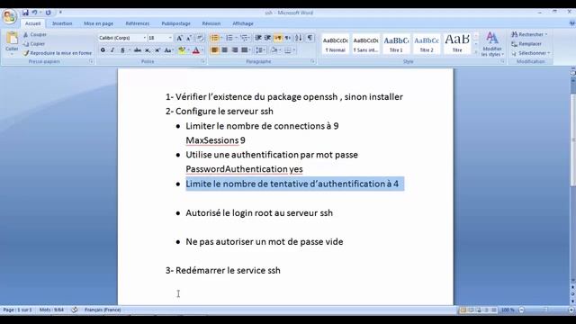 4- Installation et configuration d'un serveur SSH sous Linux смотреть онлайн