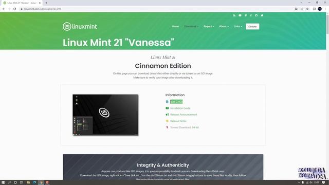 Como baixar a ISO Linux Mint 21 "Vanessa" - Versão Recente смотреть онлайн