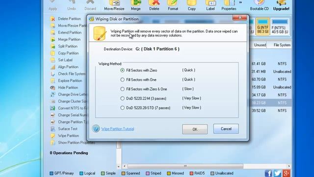 Erase or Wipe Logical Drives Partitions смотреть онлайн