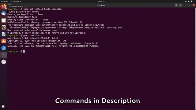 G++ compiler installation for Ubuntu 20.04 || Linux смотреть онлайн