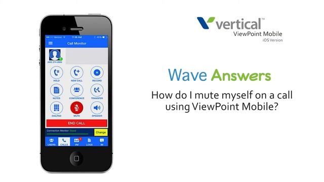 How do I mute myself on a call using ViewPoint Mobile on my Apple device смотреть онлайн