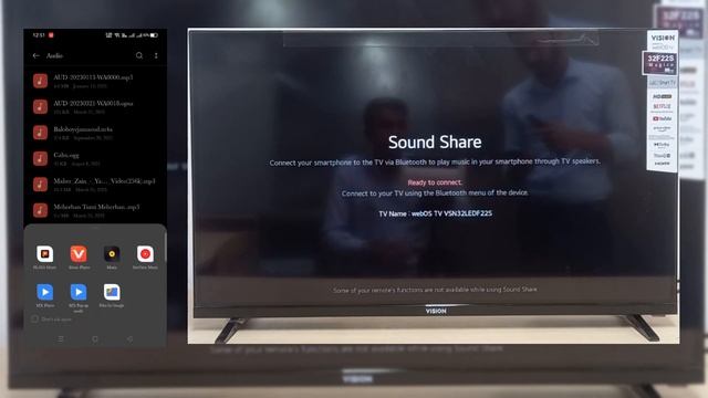 Smartphone's sound sharing with Vision webOS TV смотреть онлайн