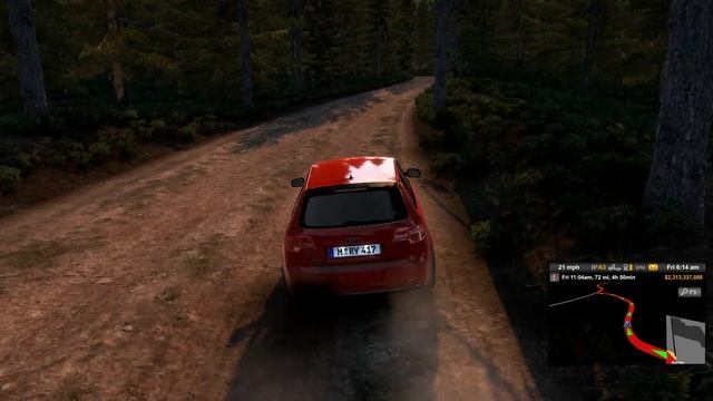 American Truck Simulator - Audi RS3 Sportback 2011 Car Driving on Mountain Road - Dangerous Road Ma смотреть онлайн
