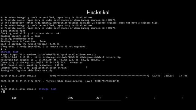 Installation Of NGROK On Android Device  | Hacknikal