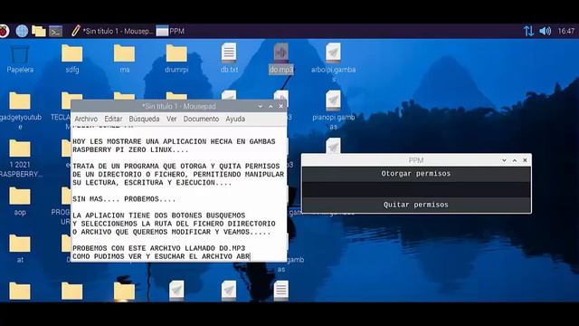COMO DAR Y QUITAR PERMISOS CHMOD GAMBAS LINUX RASPBERRY PI BANANA PI смотреть онлайн