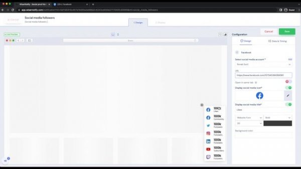 How to Create Social Media Follower Count Widget on Your Website using WiserNotify?