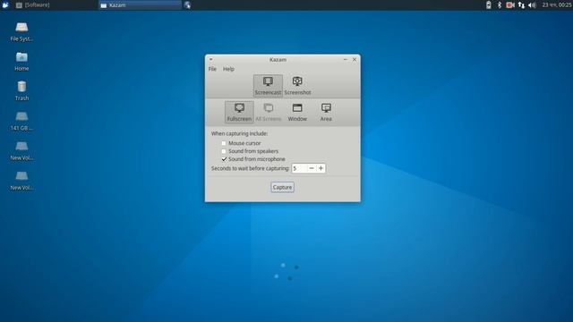 Kazam - Ubuntu screen recorder linux смотреть онлайн