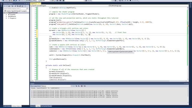 C# OpenGL Tutorial 5 : Rendering 3D Shapes смотреть онлайн
