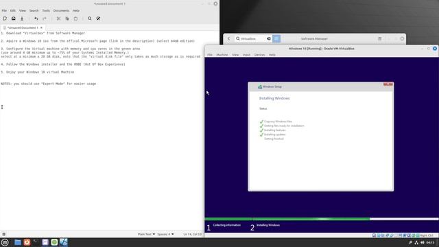 Windows 10 in Virtualbox on Linux Mint смотреть онлайн