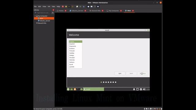 VMware workstation Pro tutorial with Linux Mint installation. смотреть онлайн
