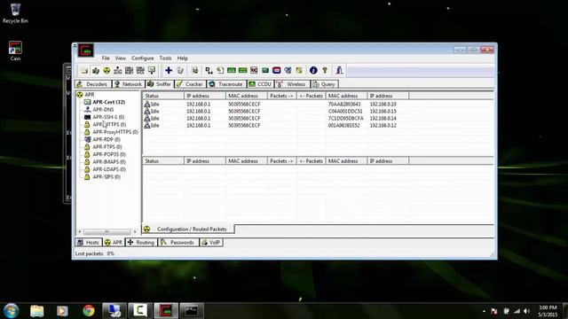 ARP Spoofing (Cain & Abel)