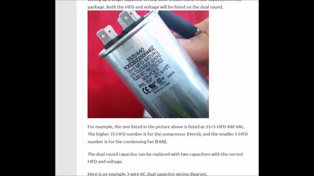 How to Go from a Dual Capacitor to a Single in an Air Conditioner or Heat Pump смотреть онлайн