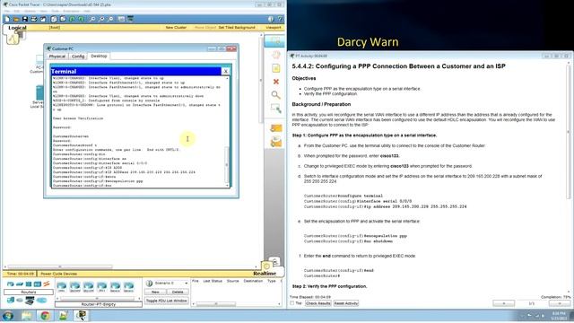 5.4.4 configure ppp connection смотреть онлайн