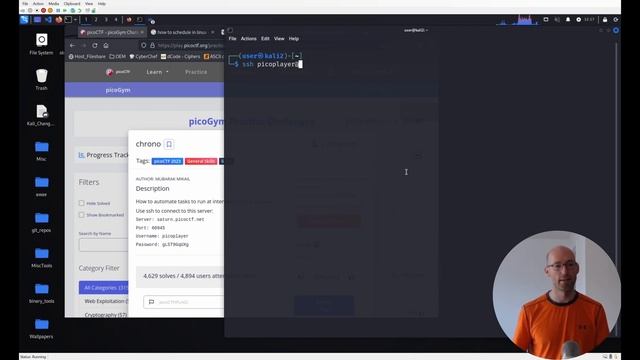 PicoCTF Walkthru [106] - chrono (Linux Cron intro) смотреть онлайн