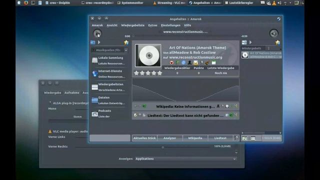 Linux-Desktop aufnehmen mit dem VLC-Player (mit Ton/Pulseaudio) смотреть онлайн