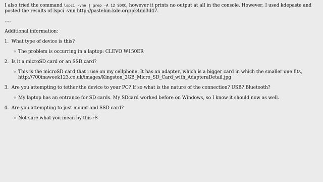 Unix & Linux: Linux Mint not detecting microSD card смотреть онлайн