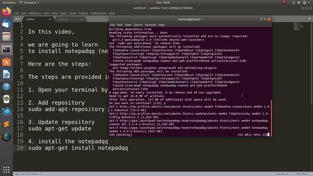 How to install Notepadqq (Notepad++) in Ubuntu ? смотреть онлайн