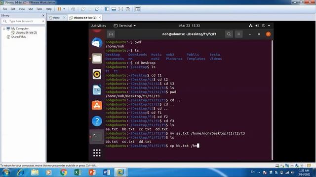 7- cp copy mv move or cut command in Linux смотреть онлайн