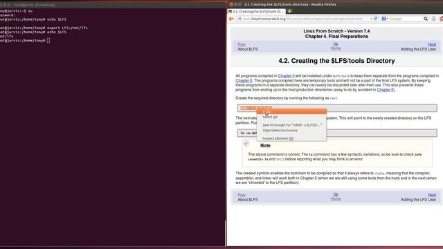 LFS 7.4 - 4.2 Creating the $LFS tools Directory (video 7) смотреть онлайн
