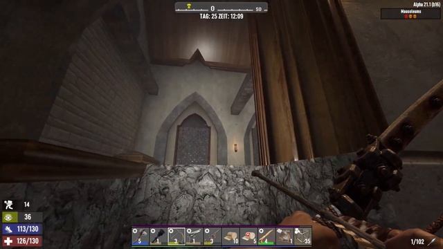 Mausoleum im Ödland | 7 Days to Die Alpha 21 Stable #34 | Linux смотреть онлайн