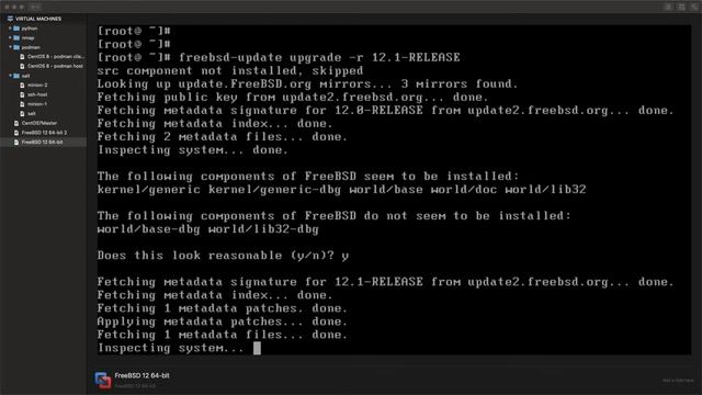 Learning how to upgrade FreeBSD Unix from 12.0 to 12.1 смотреть онлайн