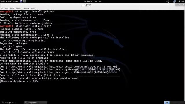 How to install gedit text editor in Kali Linux смотреть онлайн