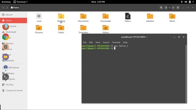How to compile and run C programs in a terminal on Ubuntu Linux смотреть онлайн