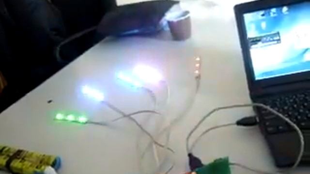 Цветомузыка MP724. Winamp Audio Spectrum Analyzer, Soundlights, Thermometers. (DIY)