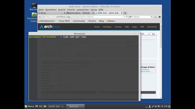 Linux - Atom installieren смотреть онлайн