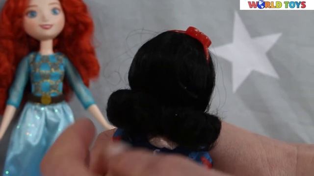 Hasbro - Disney Princess - Royal Shimer Dolls - Merida, Snow White & Aurora - B5825 & B5289 & B5290 смотреть онлайн