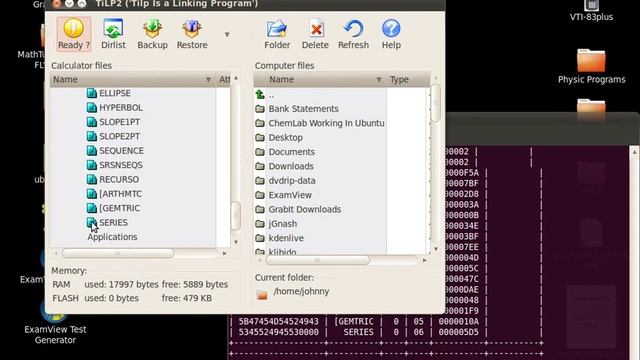 Adding Programs to TI84 Plus from your PC - Ubuntu - Linux - www.whitwellhigh.com смотреть онлайн