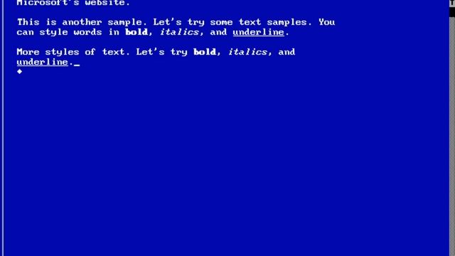 DOS applications - Microsoft Word for DOS 5.5 смотреть онлайн