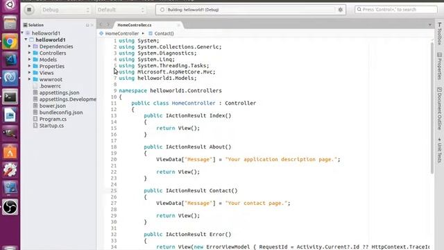 C# .net core on Linux смотреть онлайн