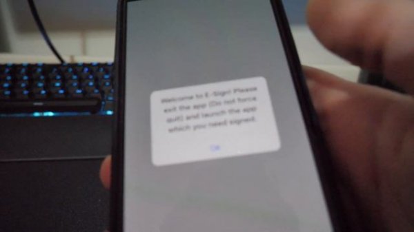 E-Sign iOS App - An internet connection is required to verify trust of the developer *FIX*